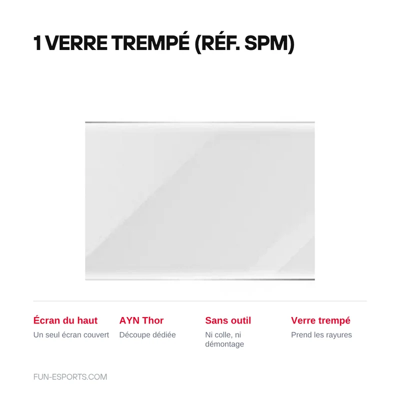 Verre trempé AYN Thor – film de protection double écran