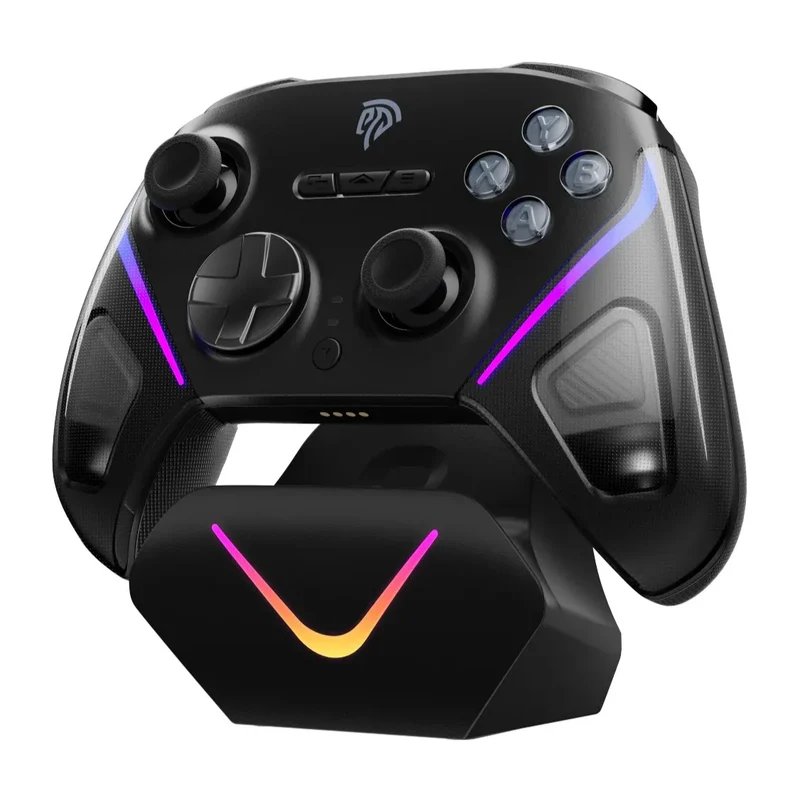 Manette EasySMX D10 noire PC et Switch — sticks TMR et dock de charge fourni