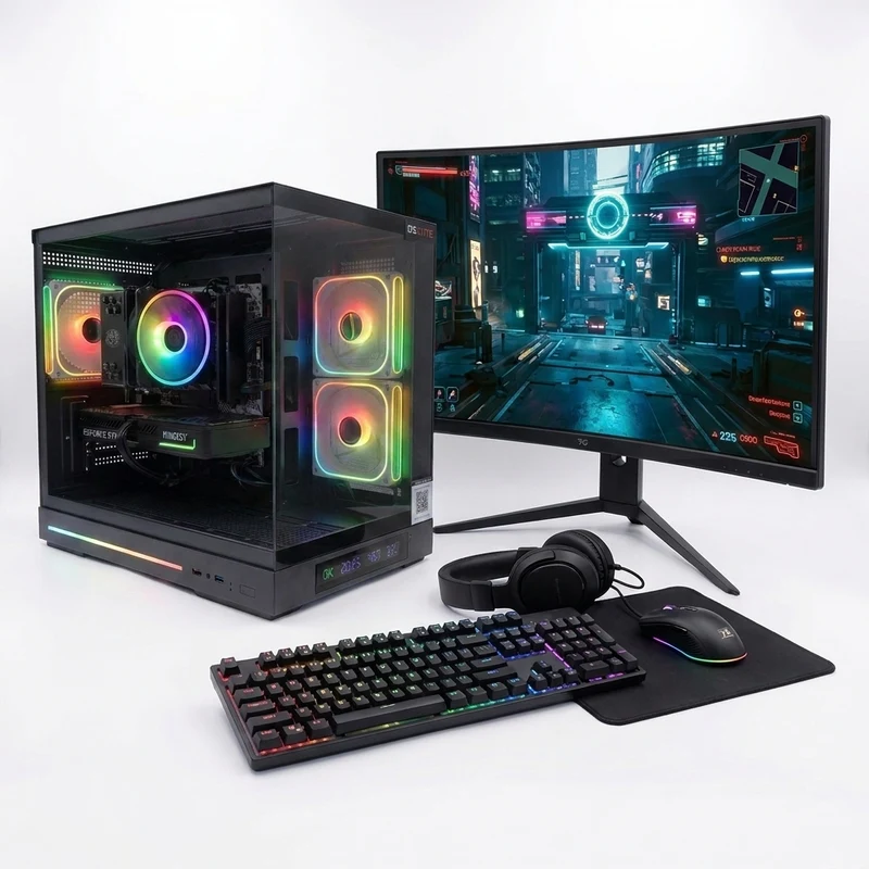 Pack DSGate DGT Black - Intel Core i3-13100F - RTX 3050 6 Go - 16 Go DDR4 - SSD 512 Go + Écran 24'' + Combo