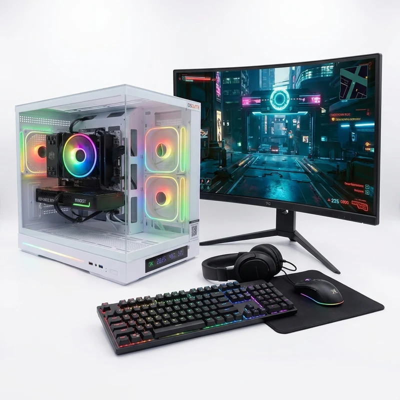 Pack DSGate Cloud Q - Intel Core i5-12400F - RTX 5060 - 16 Go DDR4 - SSD 1 To + Écran 24'' 120 Hz + Combo