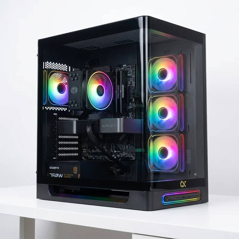 PC Gamer DSGate Cloud IV - AMD Ryzen 5 7500F - Radeon RX 9070 XT 16 Go - 32 Go DDR5 - SSD 1 To NVMe - WiFi - Windows 11