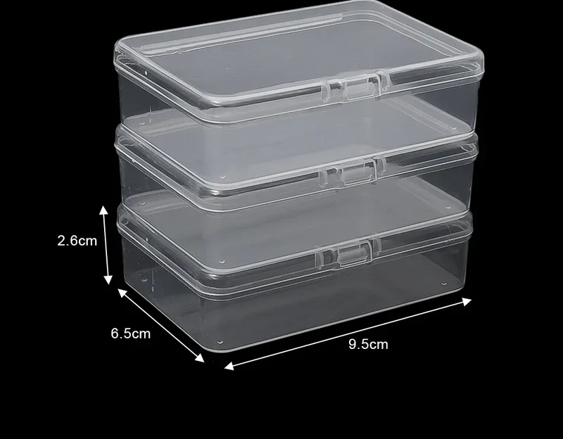 Boîtes de rangement transparentes pour cartes de jeu — lot de 3 ou 10