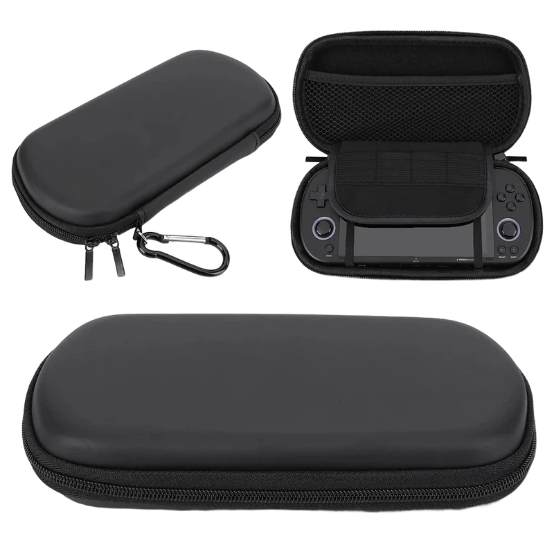Étui rigide TrimUI Smart Pro + verre trempé — coque EVA de transport