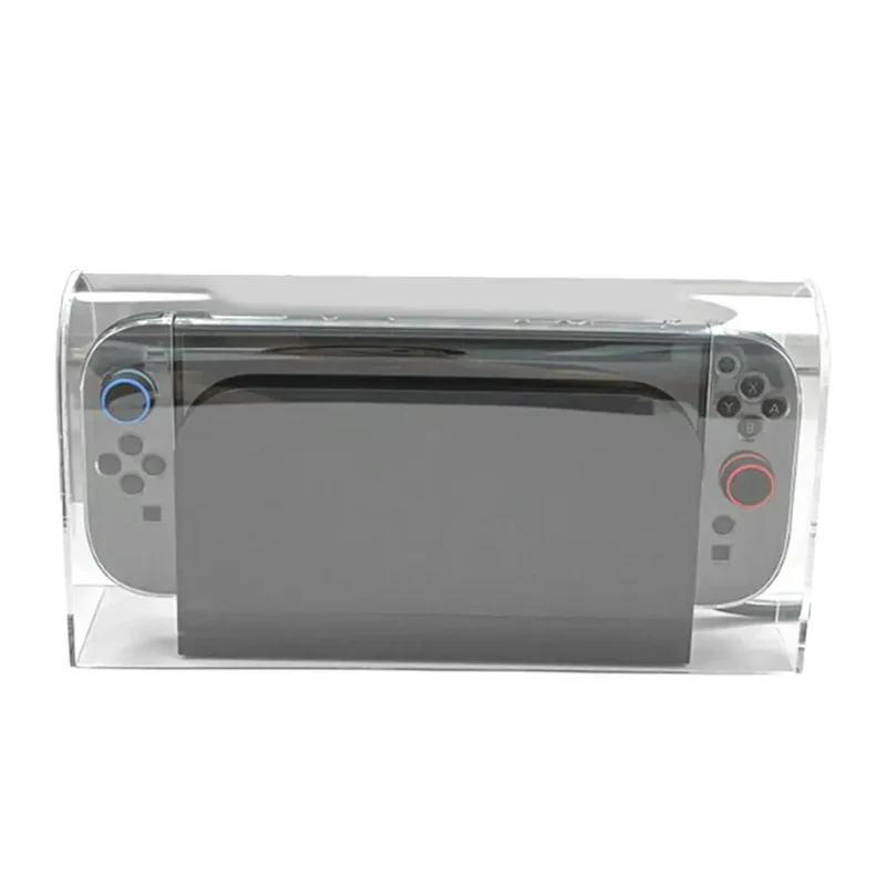 Vitrine acrylique pour Switch 2 — couvercle anti-poussière transparent