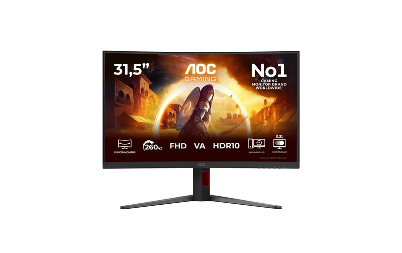 AOC 32 C32G4Z, 1920x1080, 260 Hz Curved