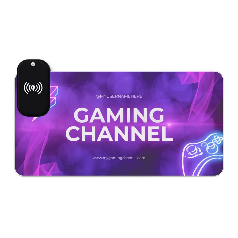 Tapis de Souris Personnalisé - RGB recharge induction sans fil