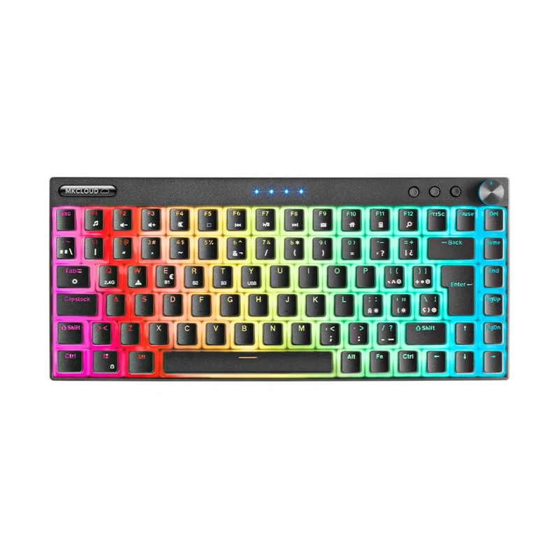 Clavier Mecanique RGB Bluetooth avec Molette - Promotion