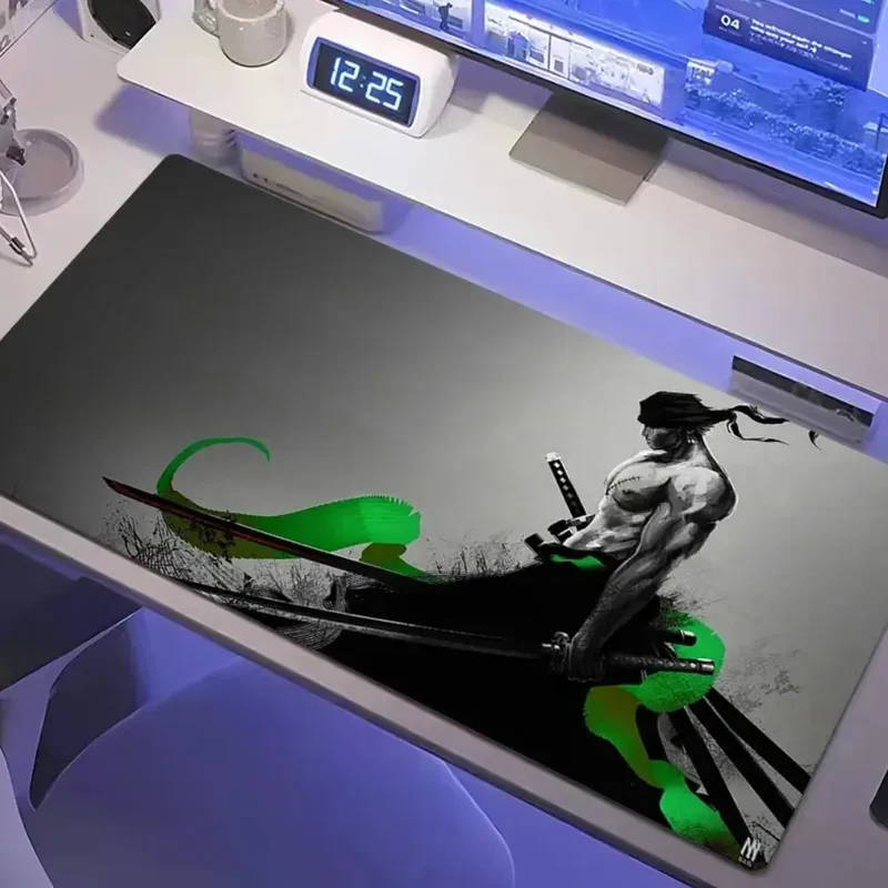 Zoro sabres Vert - Tapis de souris XXL