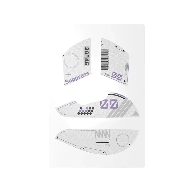 WLMouse Grips Beast X Max White Purple