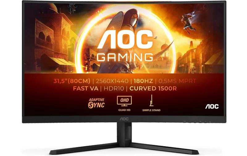 AOC 32 CQ32G4VE, VA Curved Mon, 2560x1440