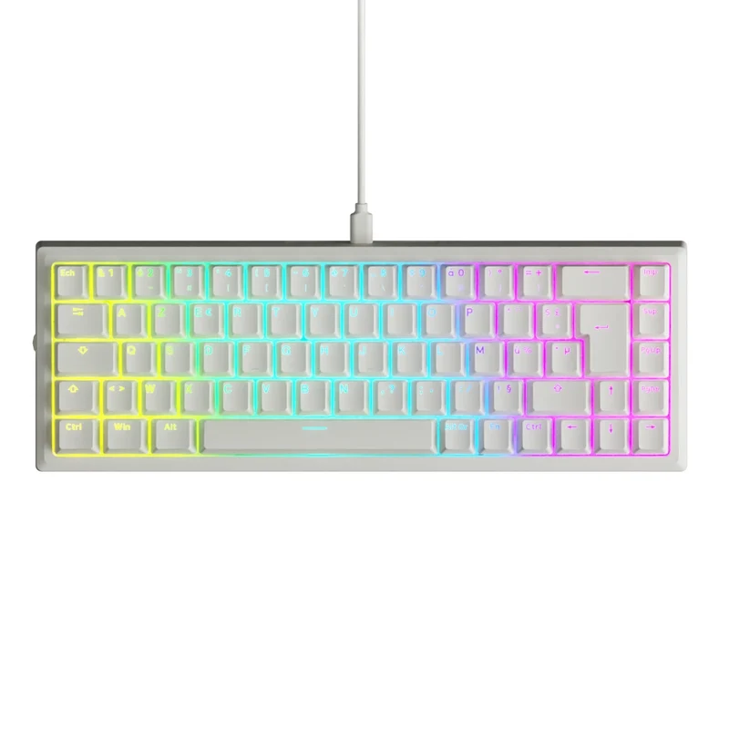 Designed By GG Dark Mage Edition QMK ISO FR White