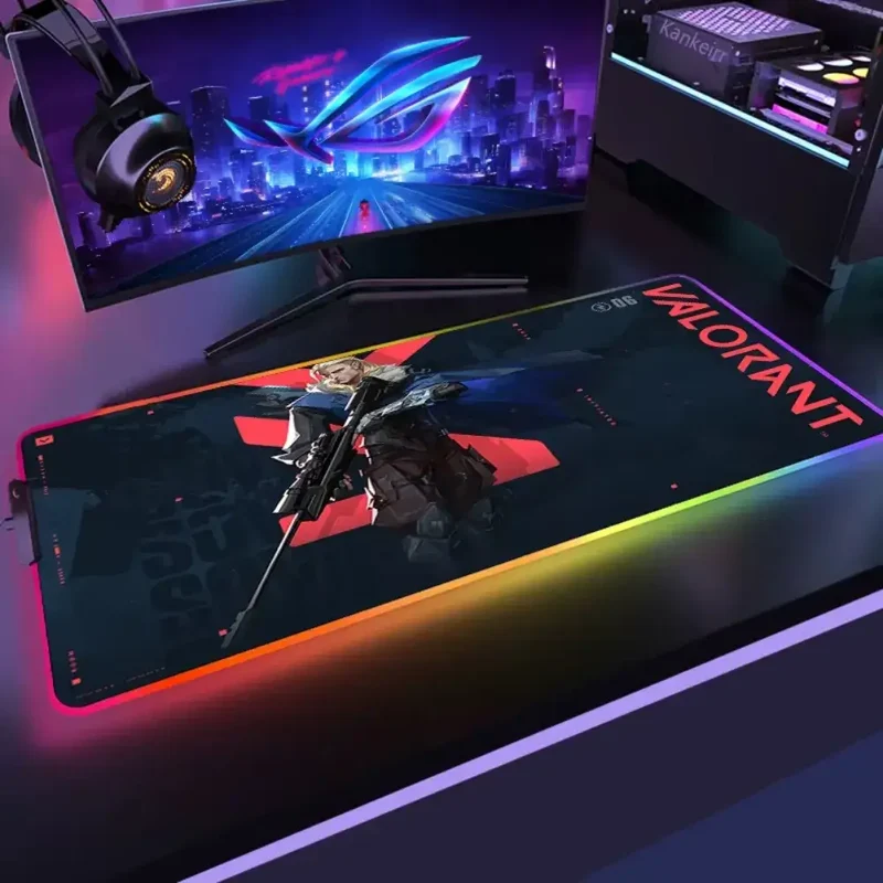 Immersion RGB et contrôle parfait – Tapis de souris gamer Sova Valorant