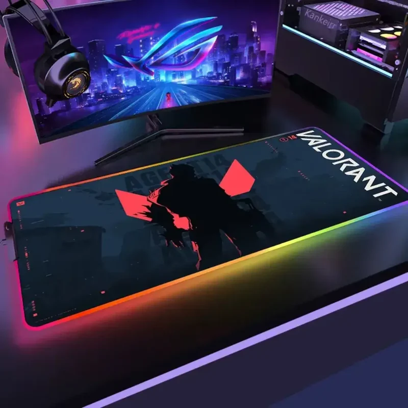Éclairage immersif et contrôle total – Tapis de souris gamer Valorant