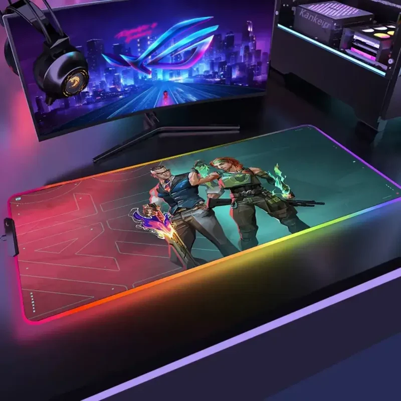 Précision synchronisée et stabilité – Tapis de souris gamer Valorant
