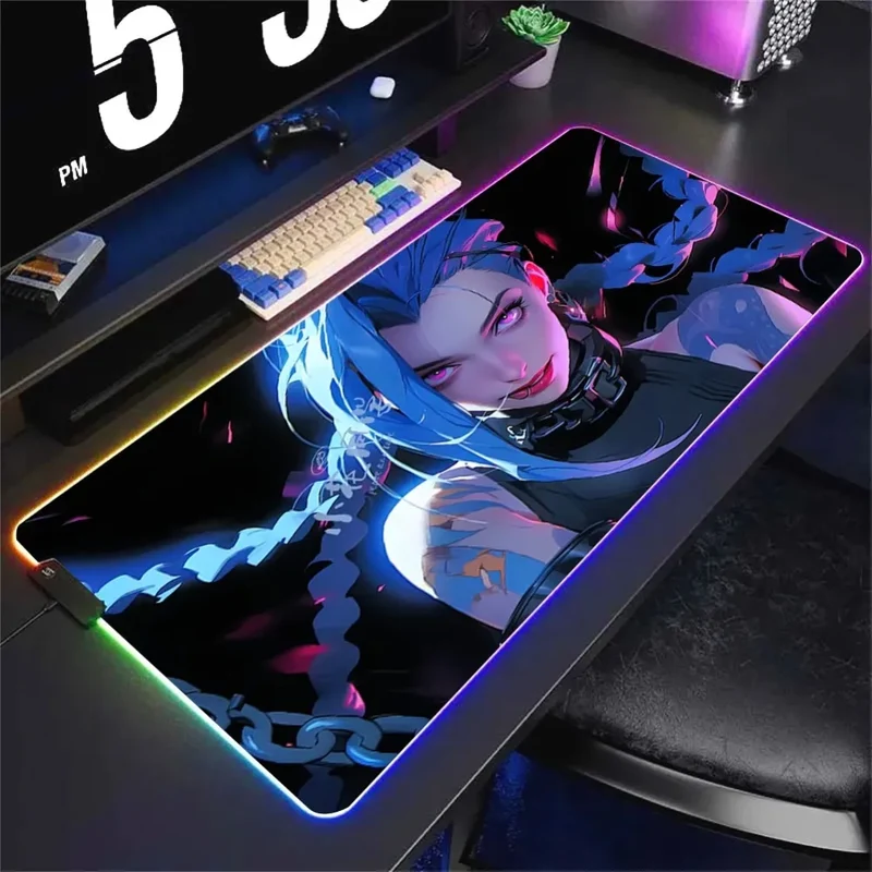 Tapis de Souris XXL RGB Jinx Arcane