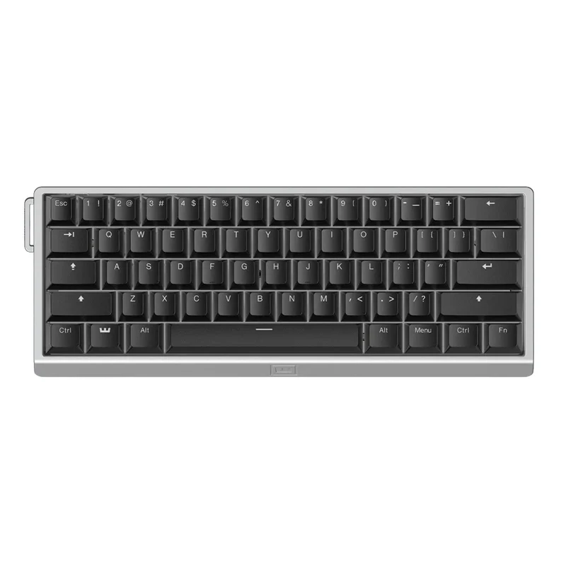 Wooting 60HE v2 Alu ANSI US Silver - PBT Black