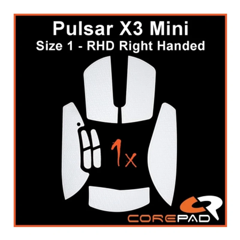 Corepad Grips Pulsar X3 Mini RHD Wireless Soft White