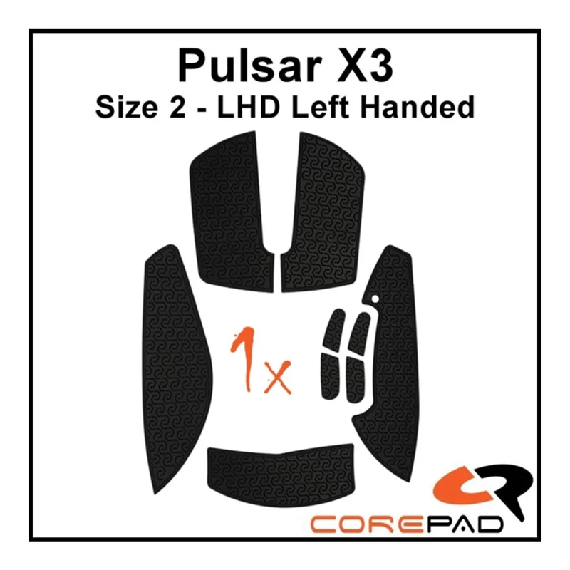 Corepad Grips Pulsar X3 LHD Wireless Soft Black