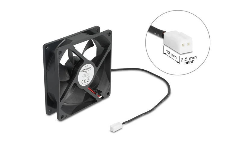 Delock Gehäuselüfter 92x92x25mm, 5V