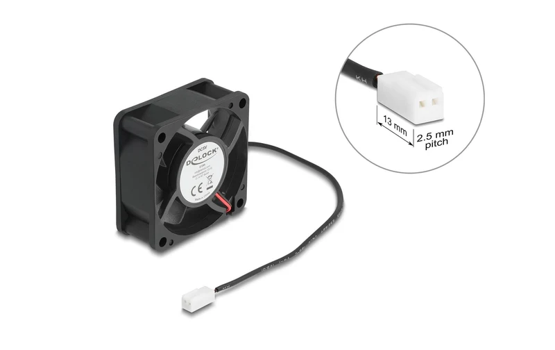 Delock Gehäuselüfter 60x60x25mm, 5V