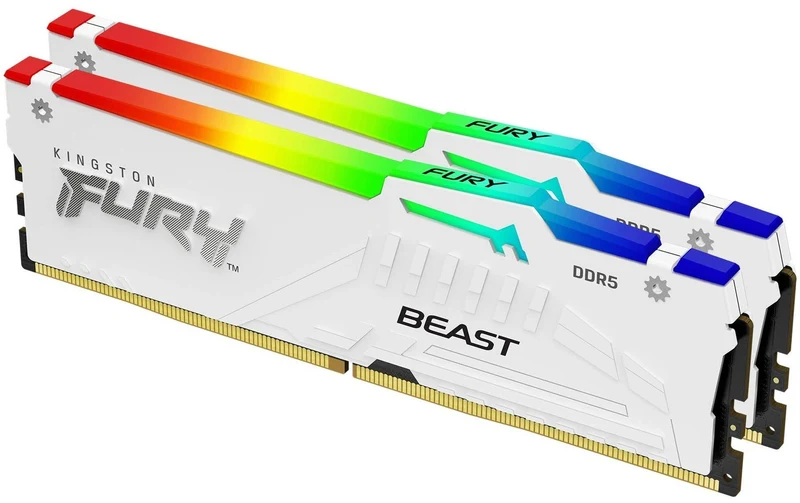 FURY Beast White RGB DDR5 32GB 2-Kit 6000MT