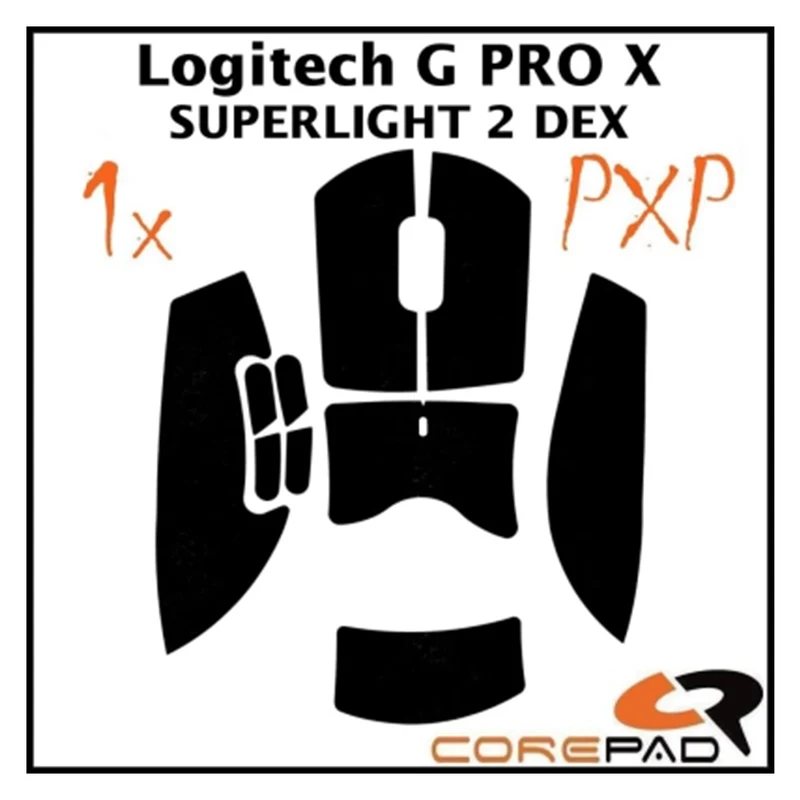 Corepad Grips PXP Logitech G PRO X SUPERLIGHT 2 DEX Black