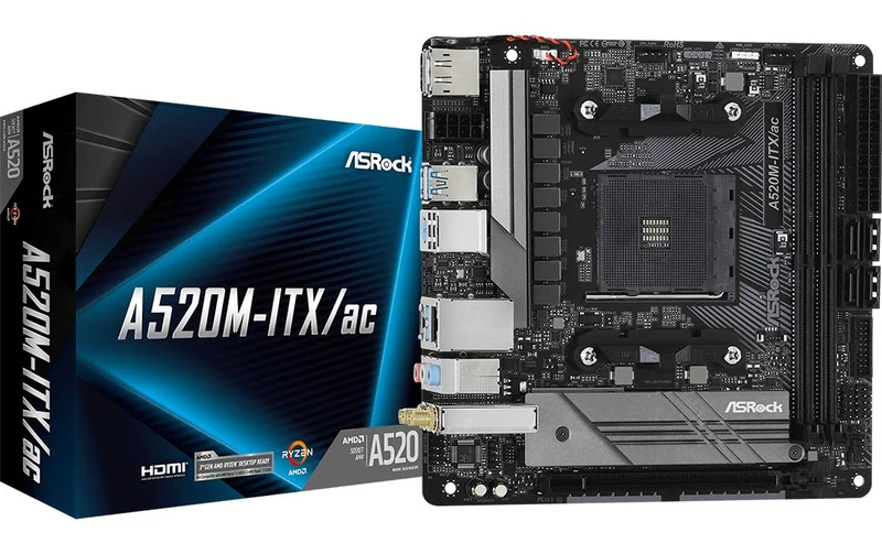 ASRock A520M-ITX/AC, mATX, AM4