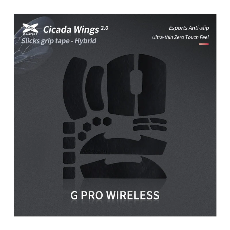 X-Raypad Cicada Wings 2.0 Grips Logitech G Pro Wireless Black