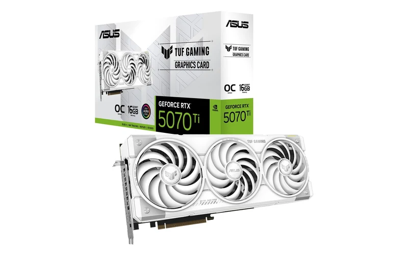 ASUS TUF RTX5070TI O16G WH GAMING, GDDR7