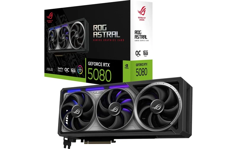 ASUS ROG ASTRAL RTX5080 O16G, GDDR7