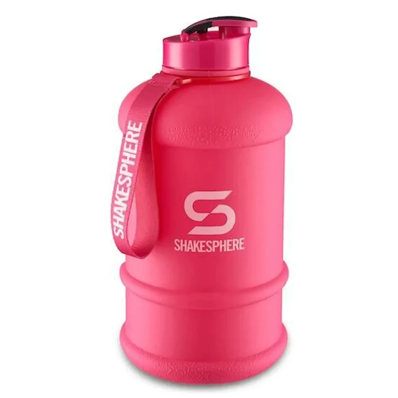 ShakeSphere Bottle 1.3l Pink Matte Logo White