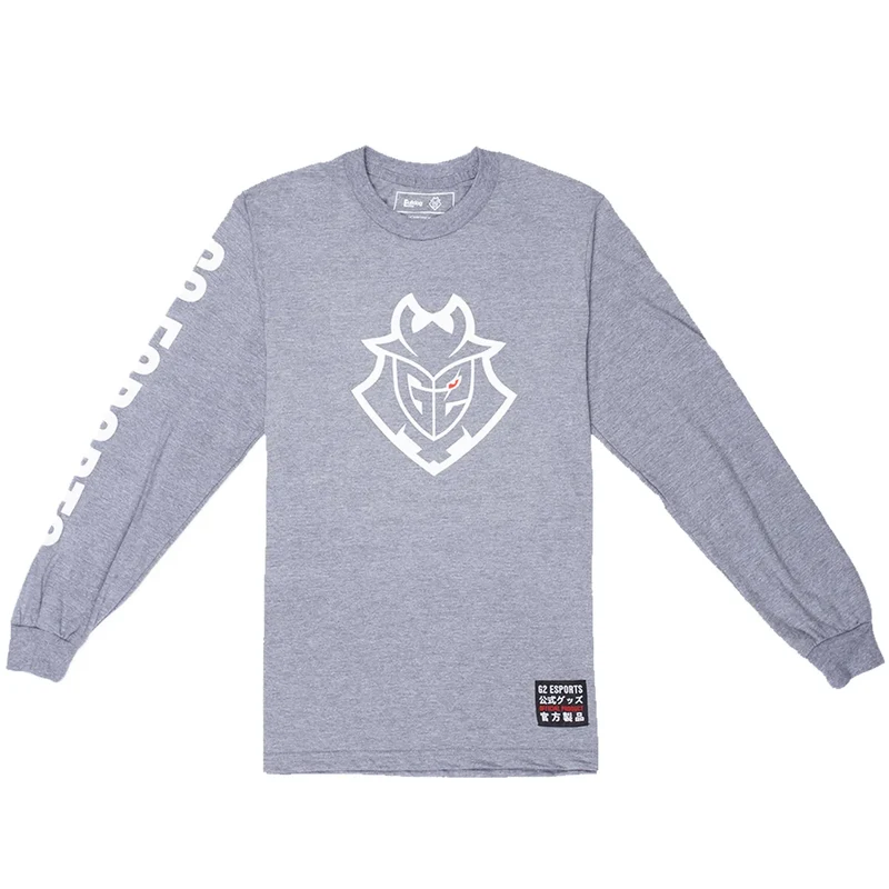 G2 Esports T-Shirt Long Sleeves Essential Gray