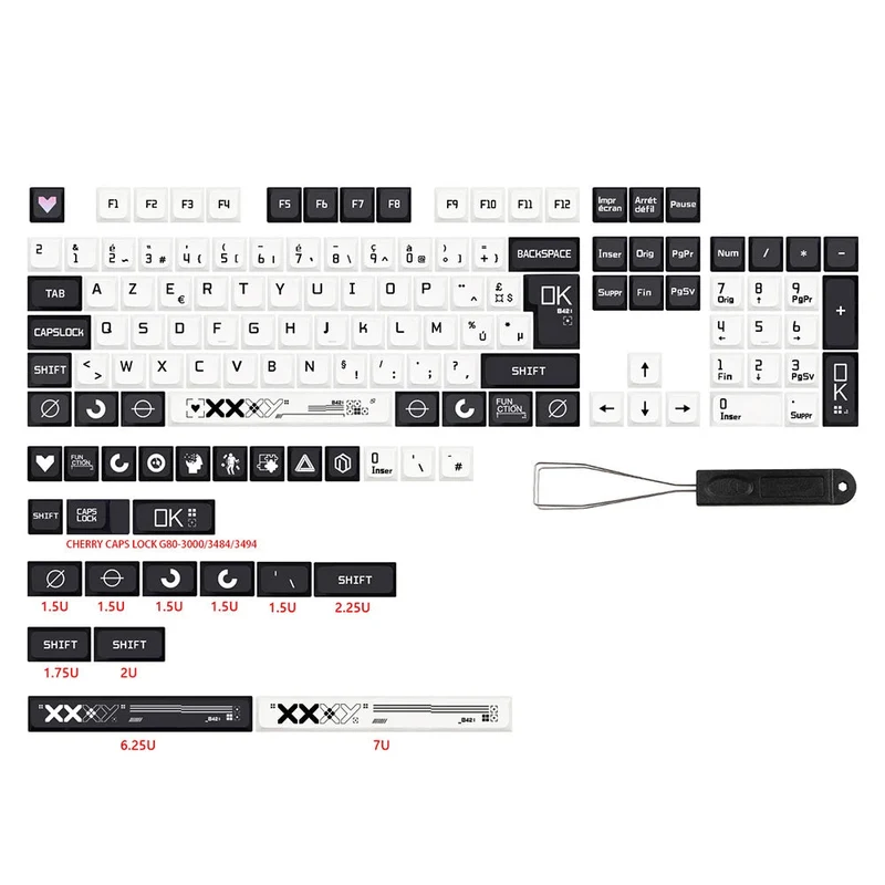 Keycaps AZERTY Cs go